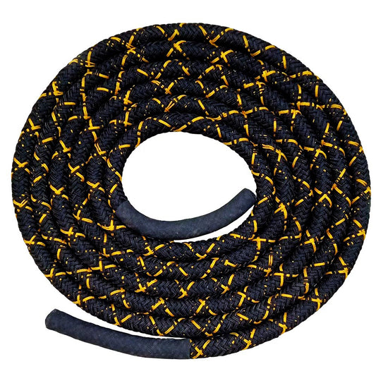 Polydacron Battle Rope (30 FT, Black-Yellow)