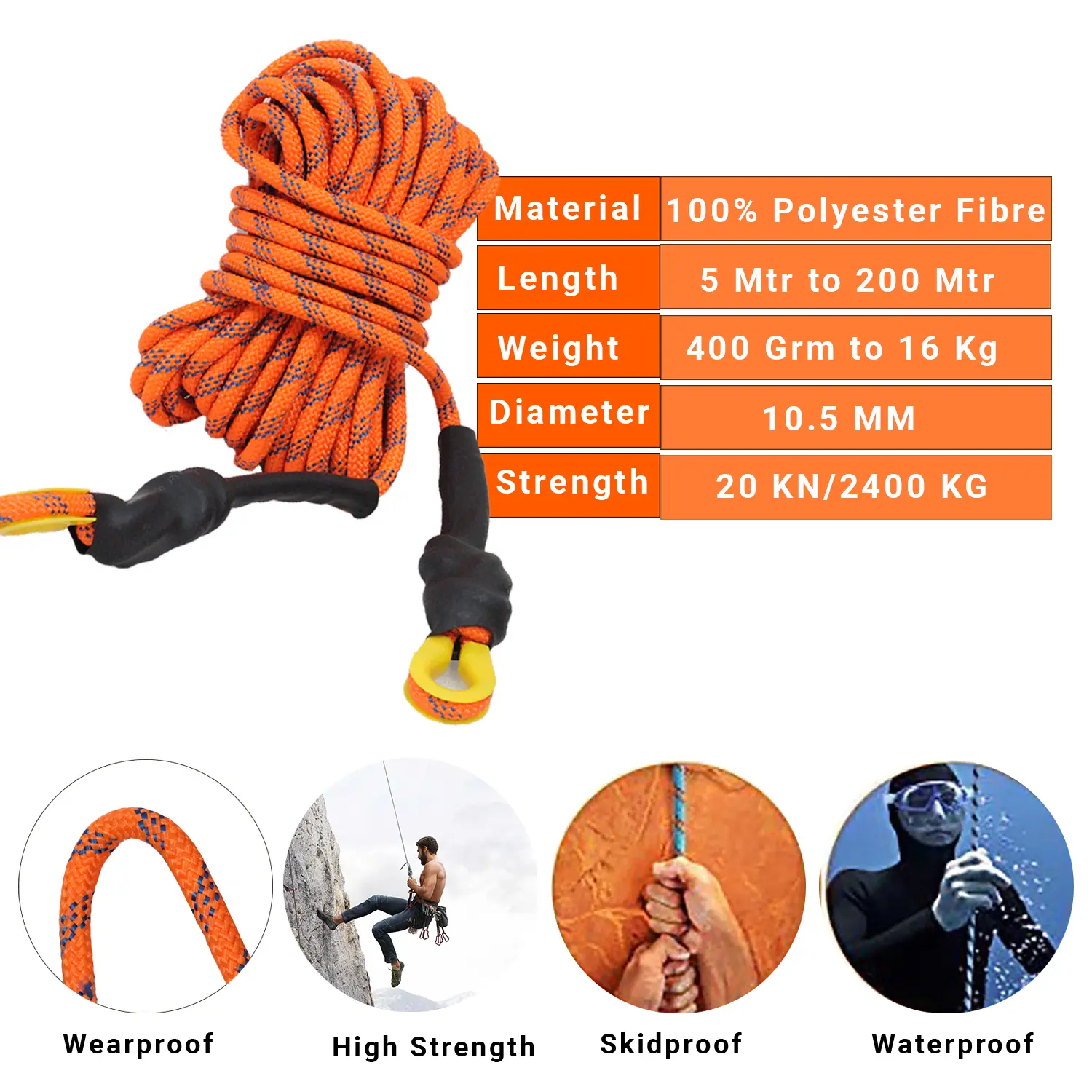 kernmantle Climbing rope