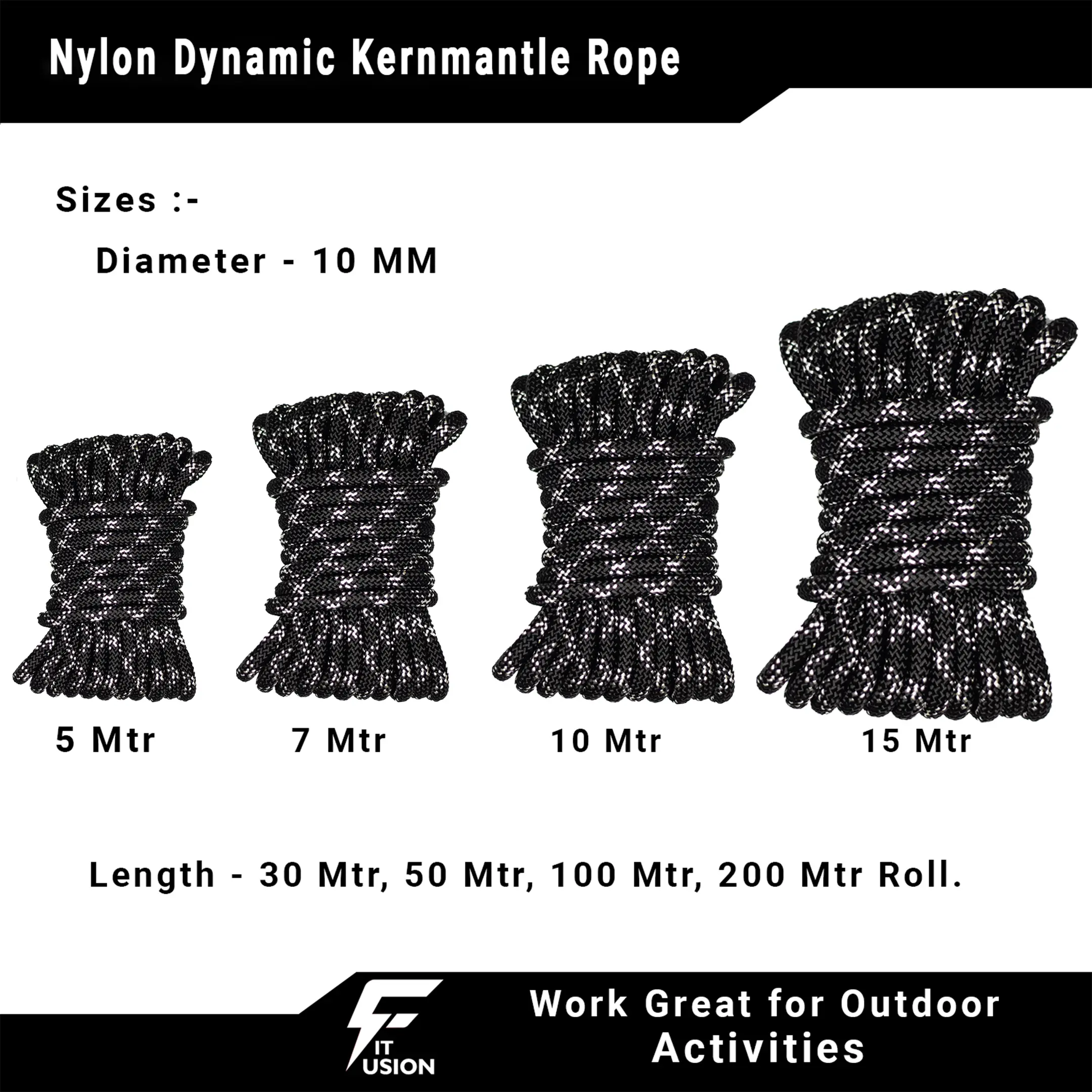climbing rope, kernmantle rope